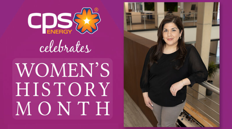 Graphics for Women's History Month featuring Christina Vazquez